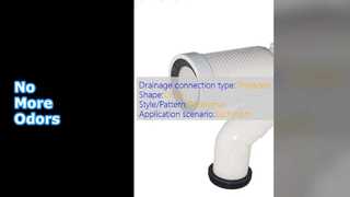 White PP Toilet Pipe Deodorant Connection